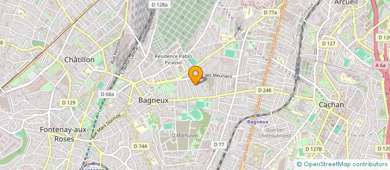 localisation de l'entreprise GRANPA-MOUNETTE à BAGNEUX