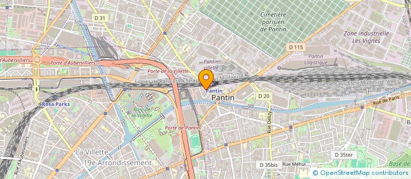 localisation de l'entreprise GRANPAPA à PANTIN