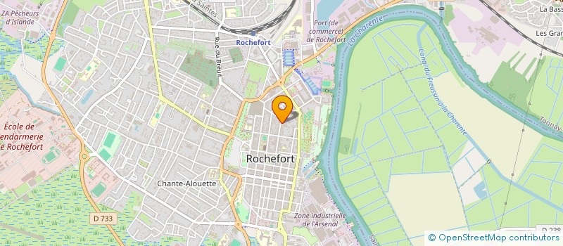 localisation de l'entreprise GRANSART  ROCHEFORT