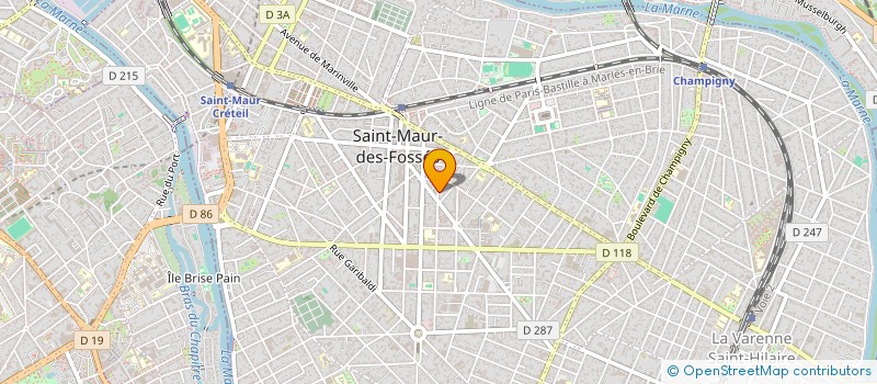 localisation de l'entreprise GRANT à SAINT-MAUR-DES-FOSSES