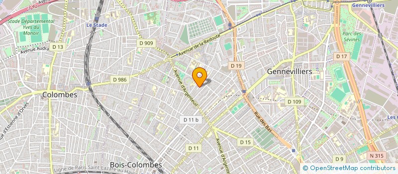 localisation de l'entreprise GRANT RESEAUX à ASNIERES-SUR-SEINE