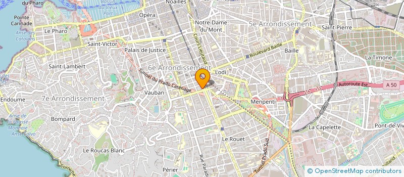 localisation de l'entreprise GRANTANGLE à MARSEILLE