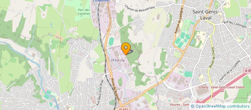 localisation de l'entreprise GRANTERRE FRANCE à BRIGNAIS