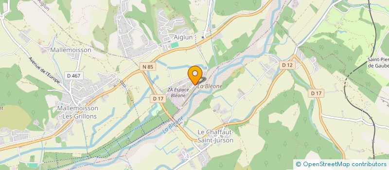 localisation de l'entreprise GRANUL'ALP  AIGLUN