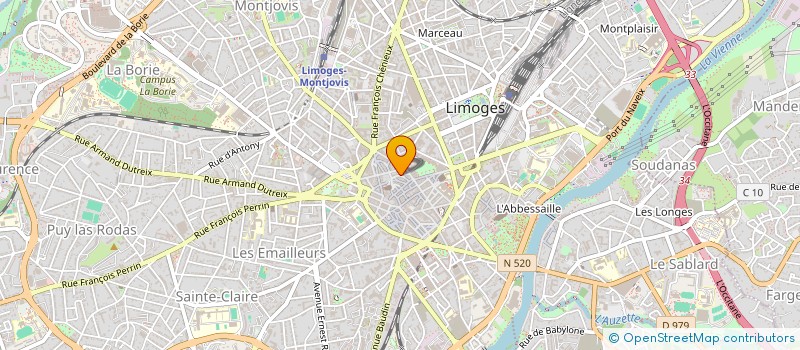 localisation de l'entreprise GRANUL'ENERGIE à LIMOGES