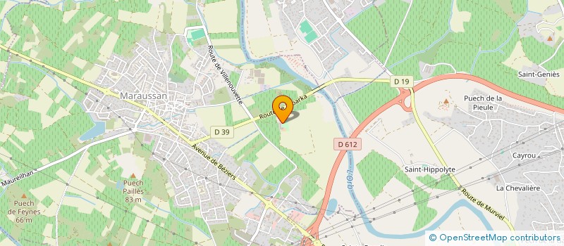 localisation de l'entreprise GRANULATS BETON CHANTIERS BEZIERS à CAZOULS-LES-BEZIERS