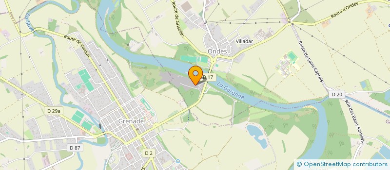 localisation de l'entreprise GRANULATS D'OCCITANIE à ONDES
