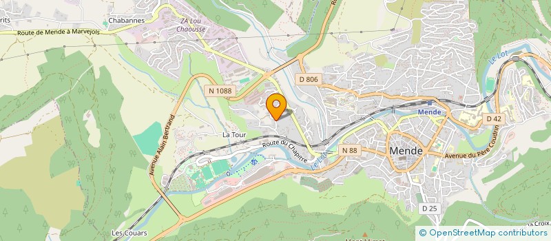 localisation de l'entreprise GRANULES 48  MENDE