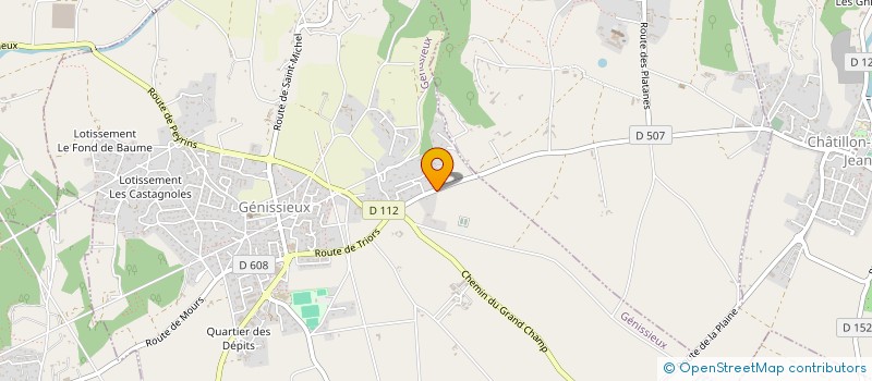 localisation de l'entreprise GRANVAL  GENISSIEUX