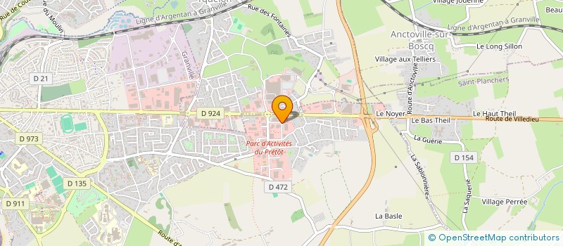 localisation de l'entreprise GRANVI à GRANVILLE