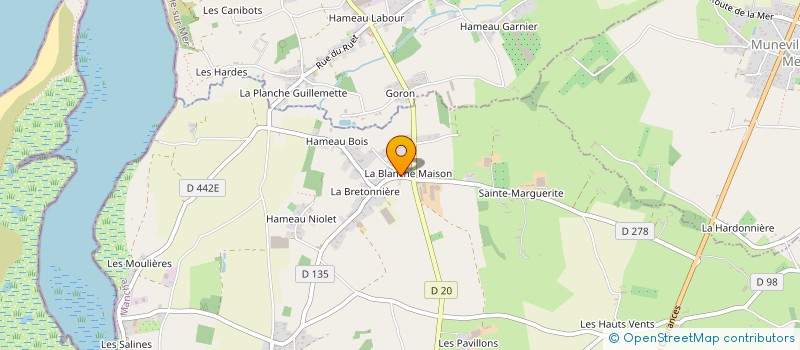 localisation de l'entreprise GRANVIL' MARINE SERVICES à BRICQUEVILLE-SUR-MER