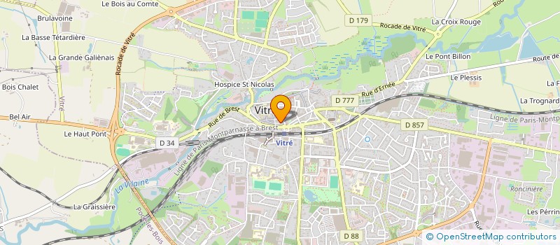 localisation de l'entreprise GRANVILLE  VITRE