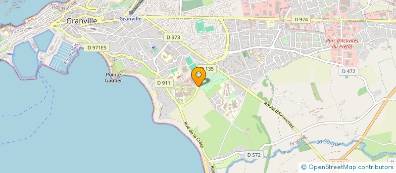 localisation de l'entreprise GRANVILLE BASKET CLUB  GRANVILLE