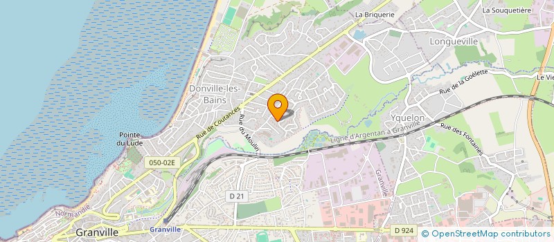 localisation de l'entreprise GRANVILLE MAINTENANCE ET LOGISTIQUE à DONVILLE-LES-BAINS
