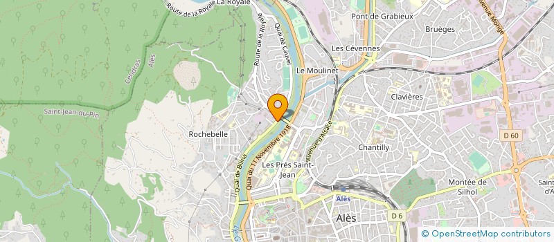 localisation de l'entreprise GRANY à ALES