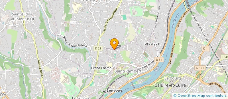 localisation de l'entreprise GRANY MANAGEMENT  SAINT-CYR-AU-MONT-D'OR