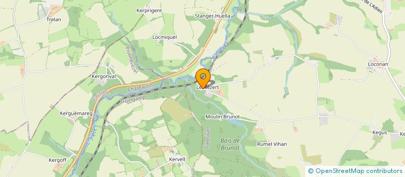 localisation de l'entreprise GRAOUMF à TREBRIVAN