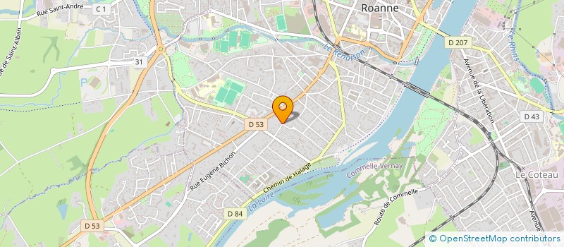 localisation de l'entreprise GRAP IMMO  ROANNE