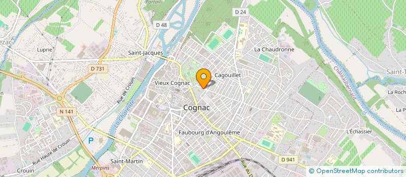 localisation de l'entreprise GRAP INVEST à COGNAC