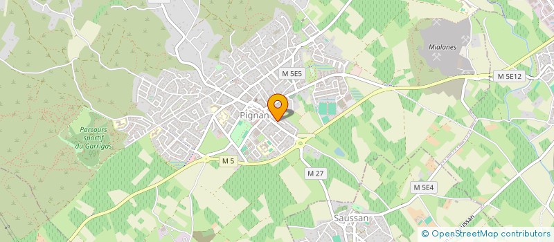 localisation de l'entreprise GRAPEA à PIGNAN