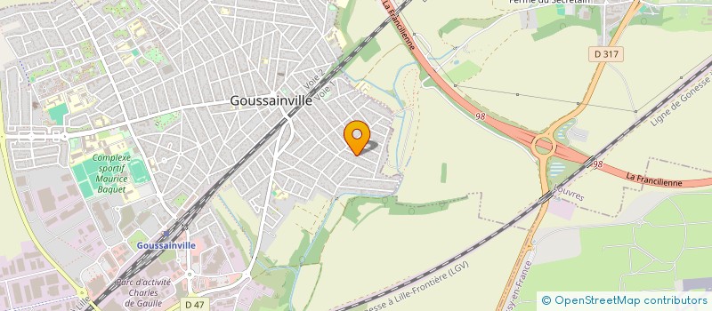 localisation de l'entreprise GRAPH&COLORS  GOUSSAINVILLE