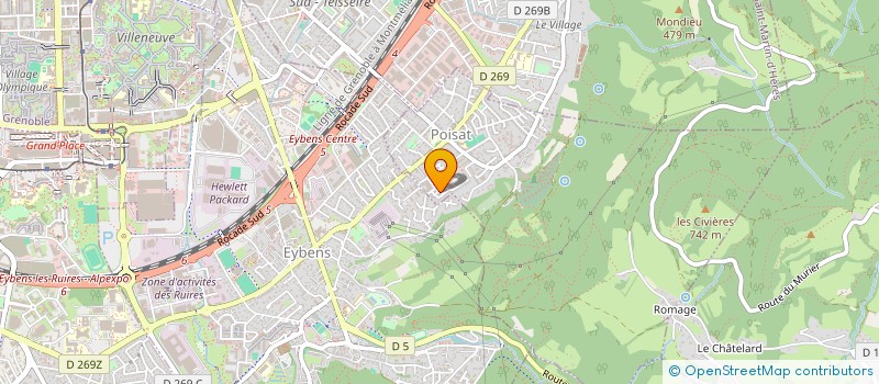 localisation de l'entreprise GRAPH'CONCEPT PUBLICITE  POISAT