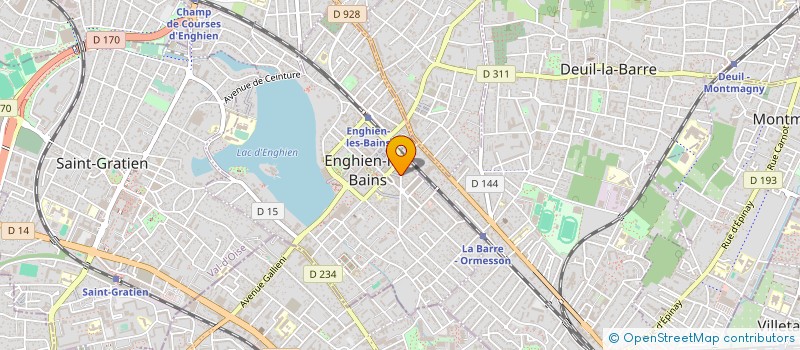 localisation de l'entreprise GRAPH-IT à ENGHIEN-LES-BAINS