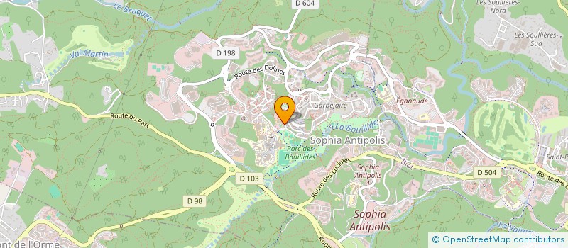 localisation de l'entreprise GRAPH ITI à VALBONNE