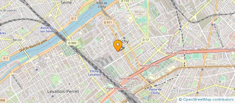 localisation de l'entreprise GRAPH OFFSET SARL à CLICHY