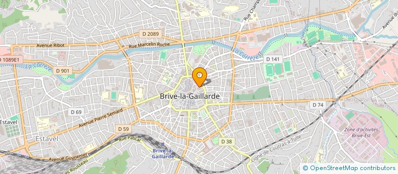 localisation de l'entreprise GRAPH'TECH à BRIVE-LA-GAILLARDE