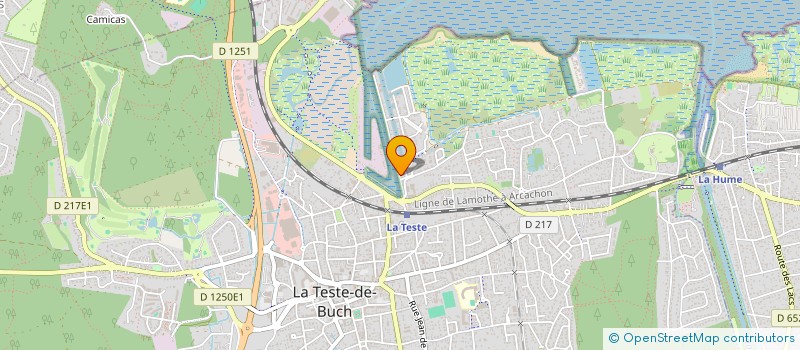 localisation de l'entreprise GRAPH TOP à LA TESTE-DE-BUCH