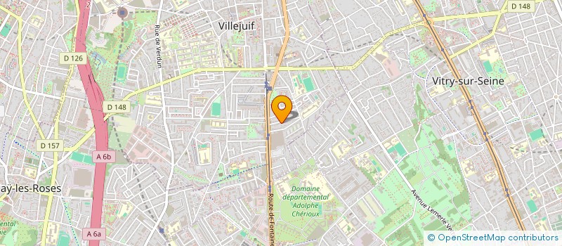 localisation de l'entreprise GRAPHETUDE  VILLEJUIF