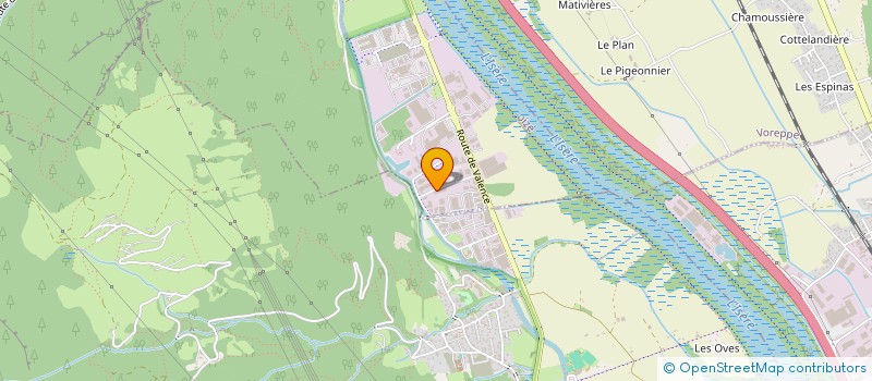 localisation de l'entreprise GRAPHI à VEUREY-VOROIZE
