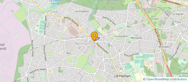 localisation de l'entreprise GRAPHI AQUITAINE à LE HAILLAN