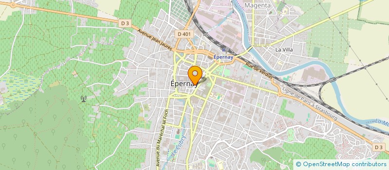 localisation de l'entreprise GRAPHI COLOR  EPERNAY