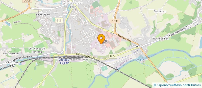 localisation de l'entreprise GRAPHI LOIR à MONTVAL-SUR-LOIR