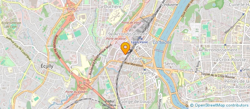 localisation de l'entreprise GRAPHI OGRE à LYON