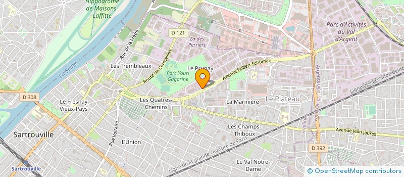 localisation de l'entreprise GRAPHI PRESS à SARTROUVILLE