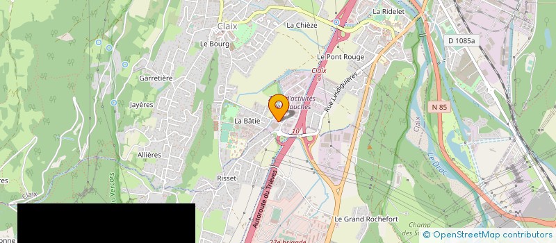 localisation de l'entreprise GRAPHI SERVICE à CLAIX
