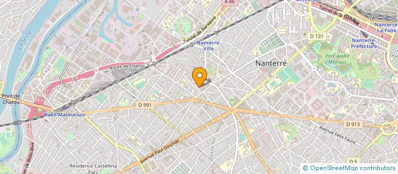 localisation de l'entreprise GRAPHI THERMO à NANTERRE