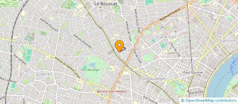 localisation de l'entreprise GRAPHIBAT à LE BOUSCAT