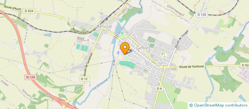 localisation de l'entreprise GRAPHIBOX  GIMONT