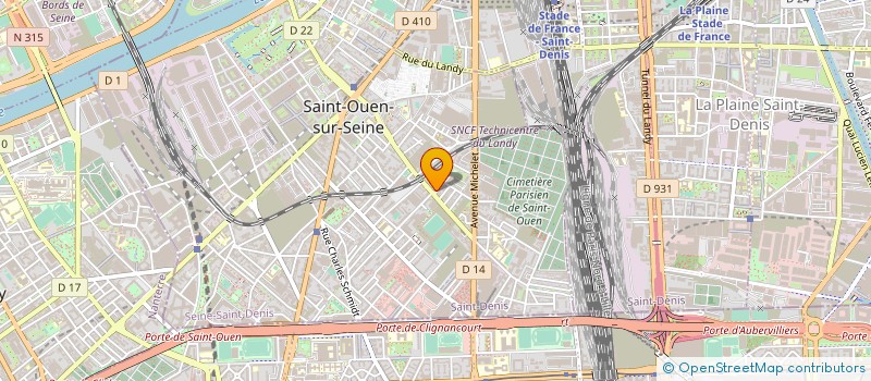 localisation de l'entreprise GRAPHIC ART à SAINT-OUEN-SUR-SEINE