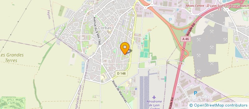 localisation de l'entreprise GRAPHIC CONSULT  CORBAS