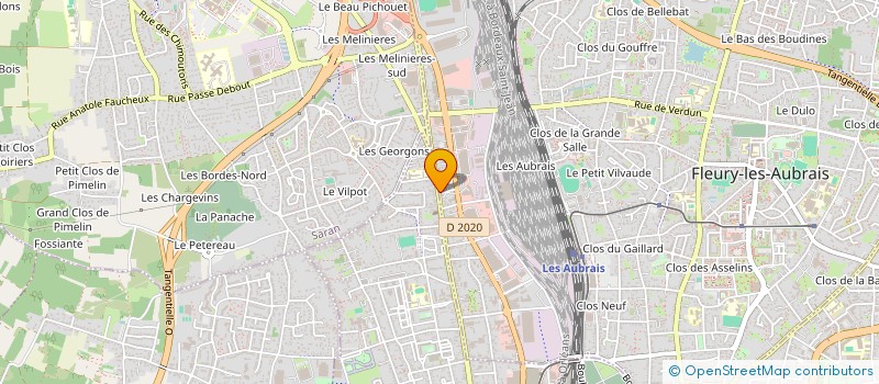 localisation de l'entreprise GRAPHIC CREATION à FLEURY LES AUBRAIS