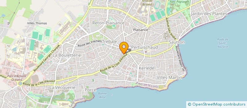 localisation de l'entreprise GRAPHIC DESIGN  SAINT-NAZAIRE