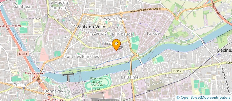localisation de l'entreprise GRAPHIC DIFFUSION à VAULX-EN-VELIN
