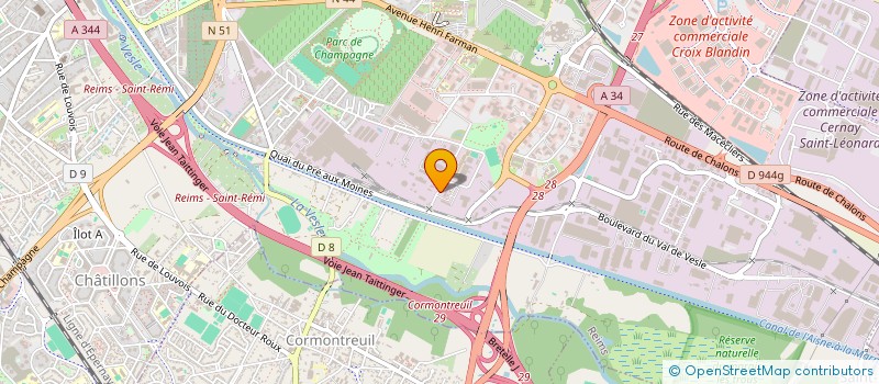 localisation de l'entreprise GRAPHIC EXE  REIMS