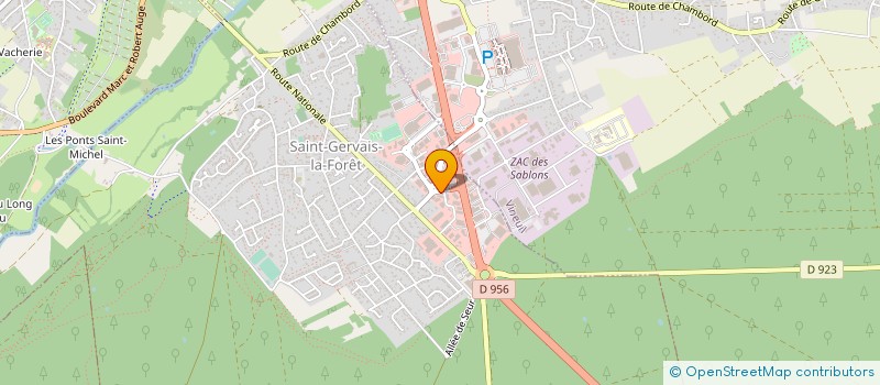 localisation de l'entreprise GRAPHIC IMPRIM  SAINT-GERVAIS-LA-FORET