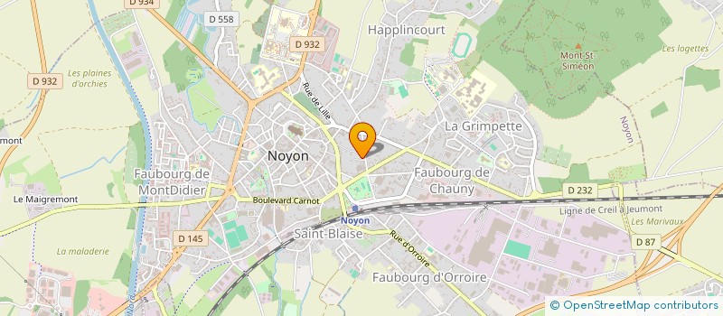 localisation de l'entreprise GRAPHIC-NOYON à NOYON